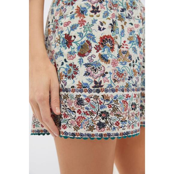 POMANDER PLACE Cream Chintz Nova Shorts Size L NWT Retail $98 Tuckernuck - Picture 6 of 8